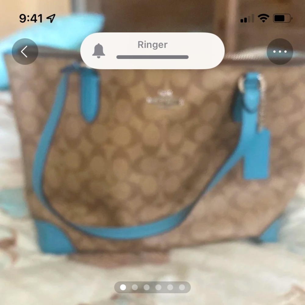 Super cute large coach tote bag in good condition
